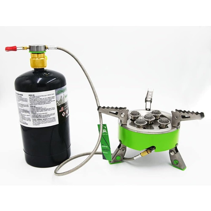 Propane Tank Adapter Manufacturer - Lindal Valve Output Camping Stove Convert MAPP Gas 1 LB Cylinder