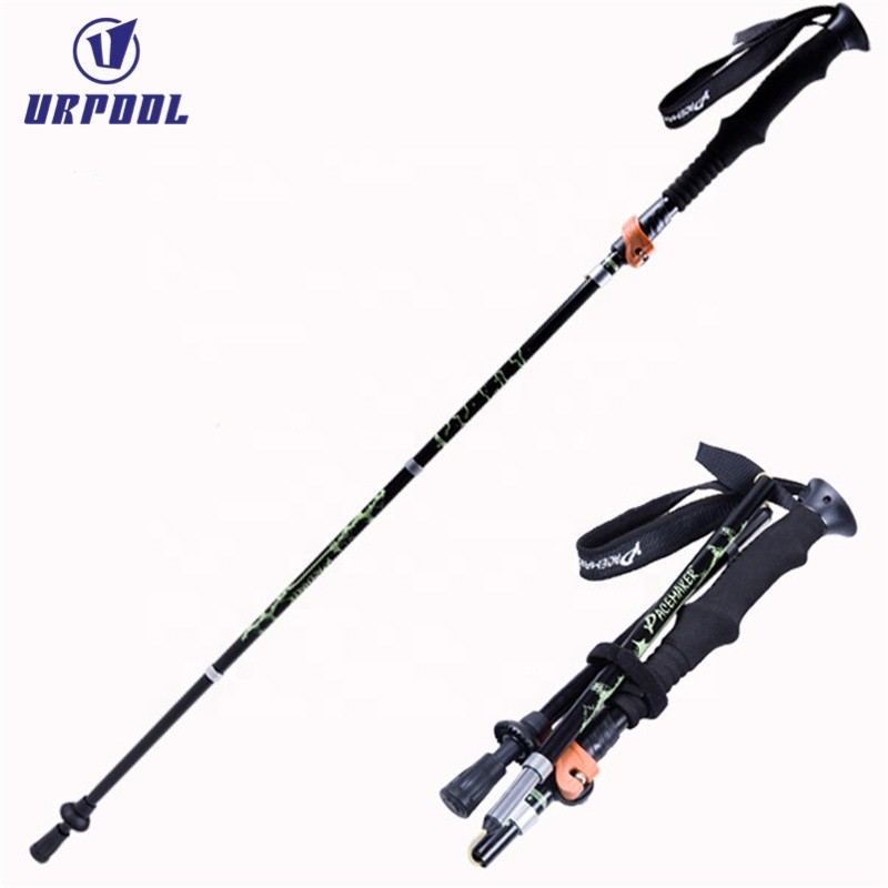 Folding Walking Poles Manufacturer - Nordic Shorter Length Traveler Trek with Carrying Bag