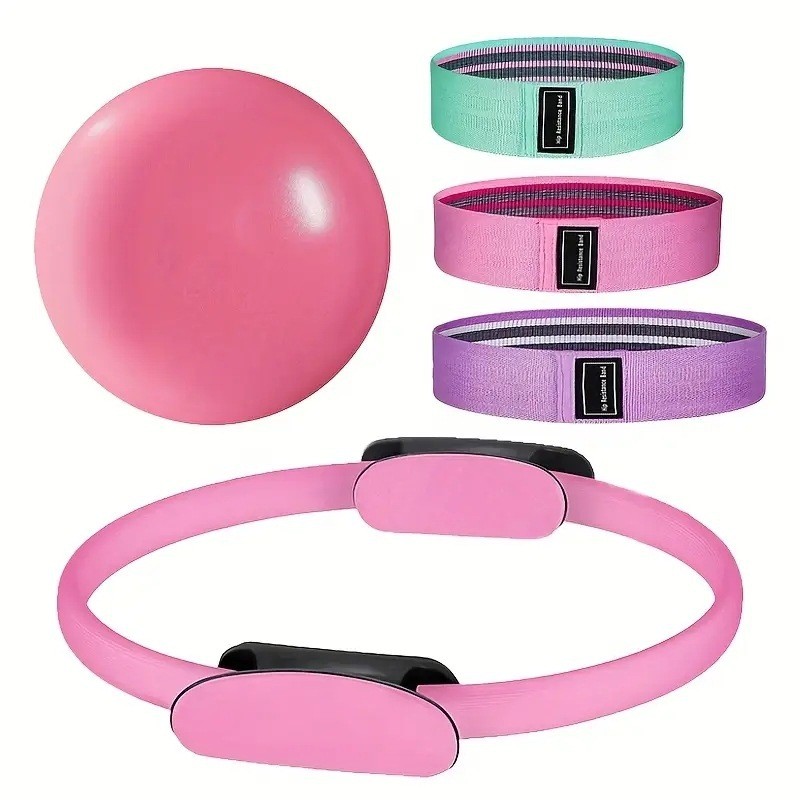 Yoga Pilates Set Manufacturer - Pilates Circle Hip Belt Yoga Ball Elastic Band Magic Ring for Stretch