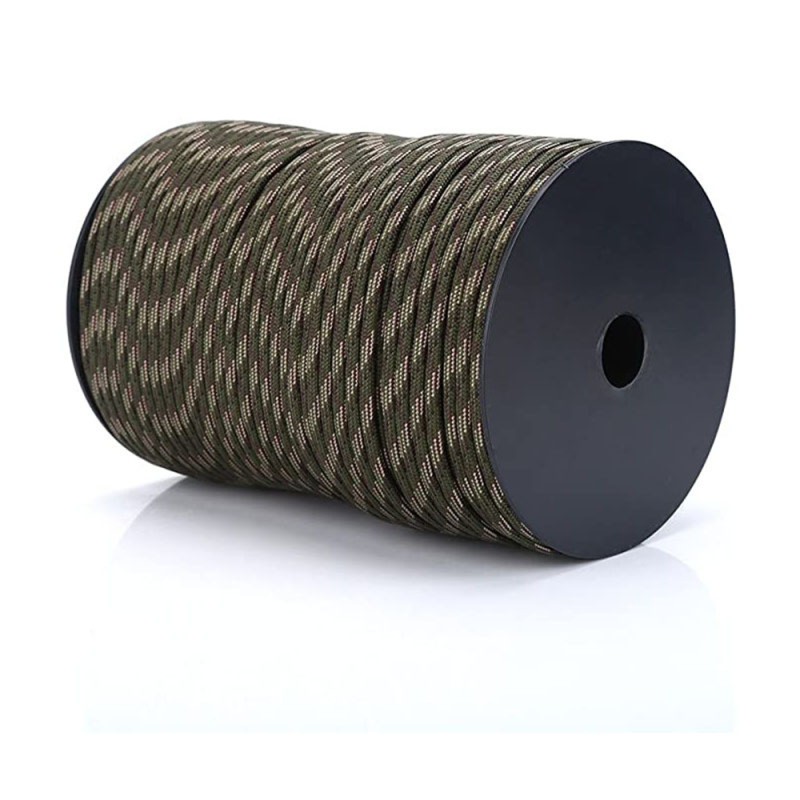 Polyester Parachute Cord Manufacturer - 4mm Outdoor 550 100M 7-Core for Survival Camping & Hiking Umbrella Tent