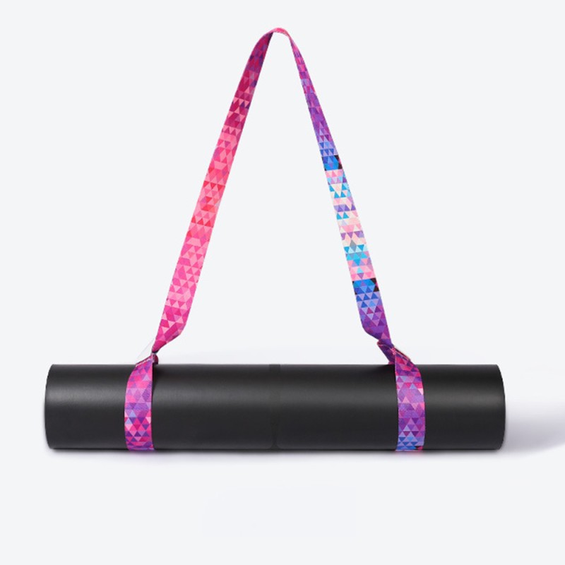 Yoga Mat Strap Manufacturer - Custom Logo 6ft Carrier Cotton Polyester Sling Holder with Pilates Bag for Belt