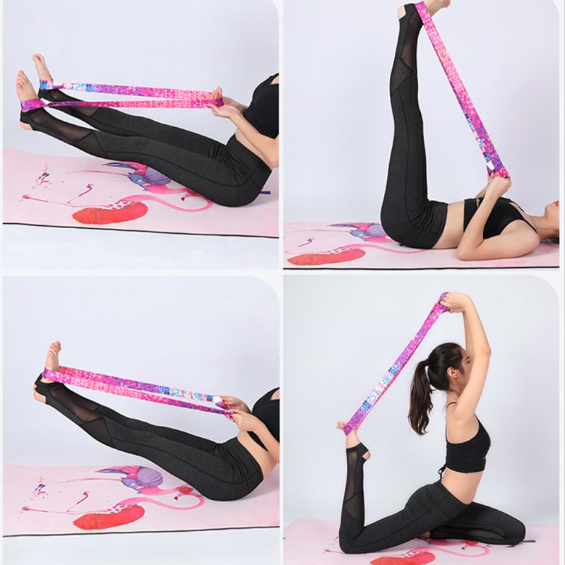 Yoga Mat Strap Manufacturer - Custom Logo 6ft Carrier Cotton Polyester Sling Holder with Pilates Bag for Belt