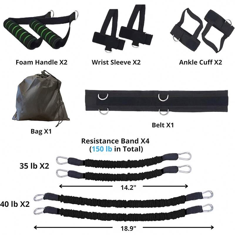 Power Exercise Sets Manufacturer - Custom Multi-Use Gym Equipment with Sleeved Resistance Bands for Boxing MMA