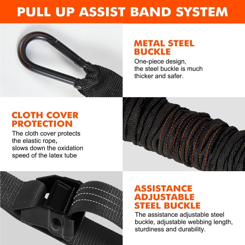 Pull up Assist Band Manufacturer - Heavy Duty with Elastic Rope Assistance Belt for Fitness Training