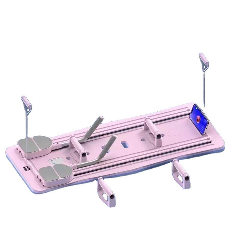 Pilates Set Manufacturer - Multi-Purpose Home Foldable with Ab Roller Wheels Reformer Board