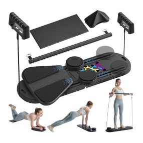 Foldable Pilates Reformer Machine Manufacturer - 6-in-1 Portable for Home Workout Universal Use Versatile Exercise