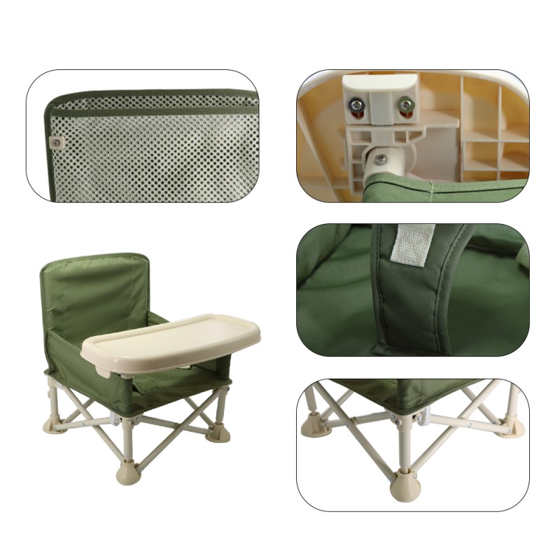 Portable Baby Chair Manufacturer - Foldable Iron Booster for 6-12 Month Babies Durable Outdoor Use