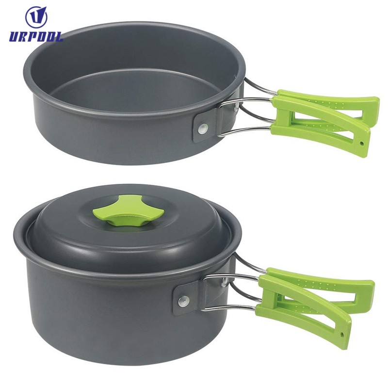 Camping Cookware Set Manufacturer - Aluminum Anodized Surface Induction Friendly Frying Pans for Cooking
