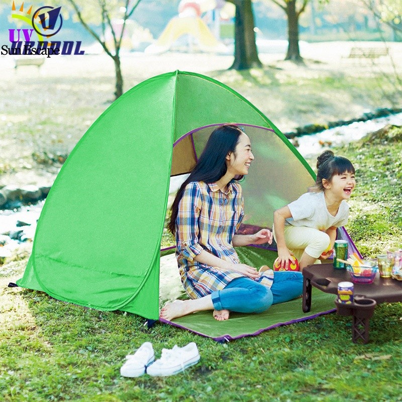 Pop up Beach Tent Manufacturer - Outdoor Automatic Instant Quick Cabana 90% UV Protection Sun Shelter Umbrella