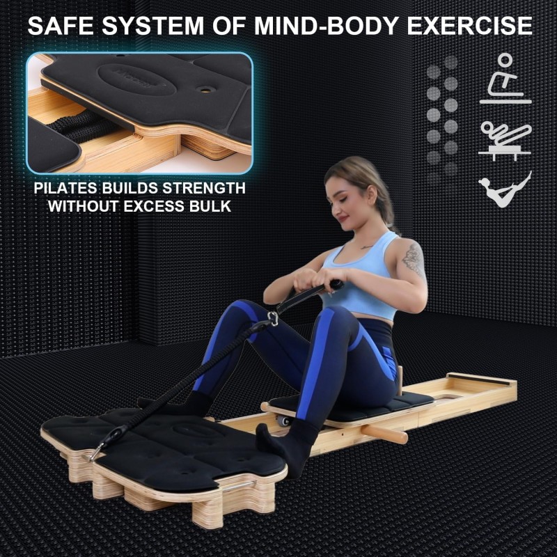 Pilates Reformer Machine Manufacturer - Portable Home Fitness Durable Folded Core Training Bed Equipment for Yoga