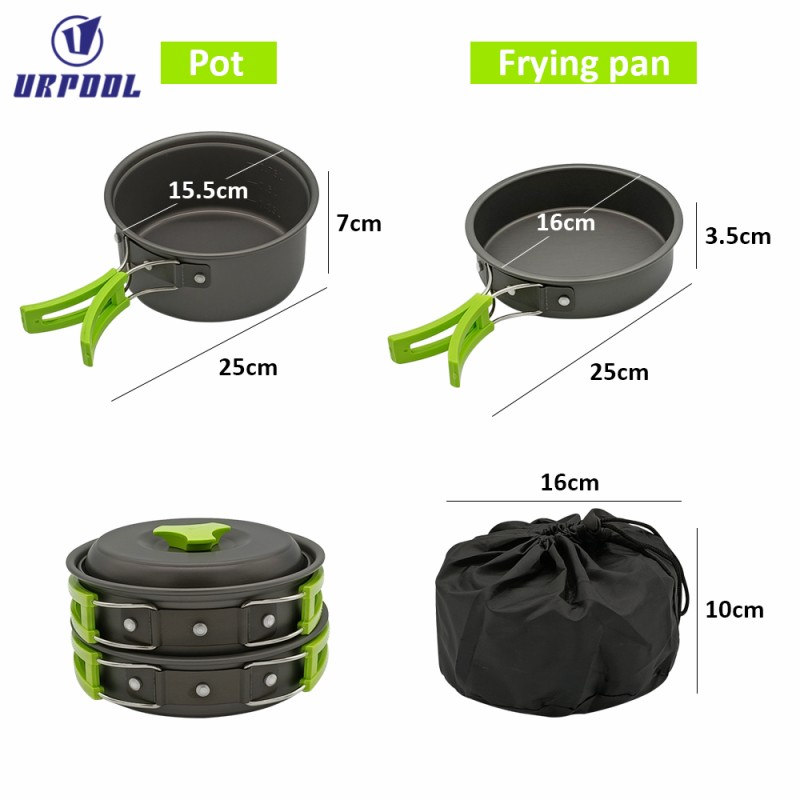 Camping Tableware Set Manufacturer - Pots Dishes Bowler Kitchen Equipment Gear Utensils for Hiking Picnic