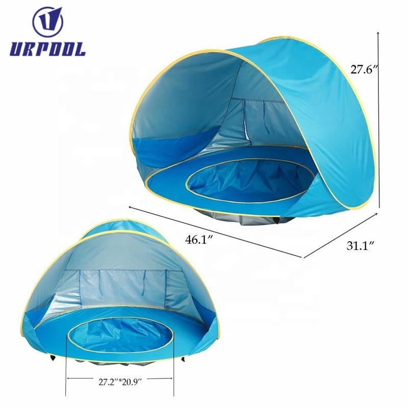 Baby Beach Tent Manufacturer - High Quality UV Protecting Sun Shelter Pop up New Style Play Tent for Kids