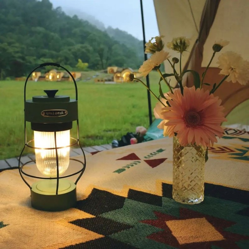Camping Lantern Manufacturer - Portable New Rechargeable Emergency Retro LED Outdoor Camping Lights