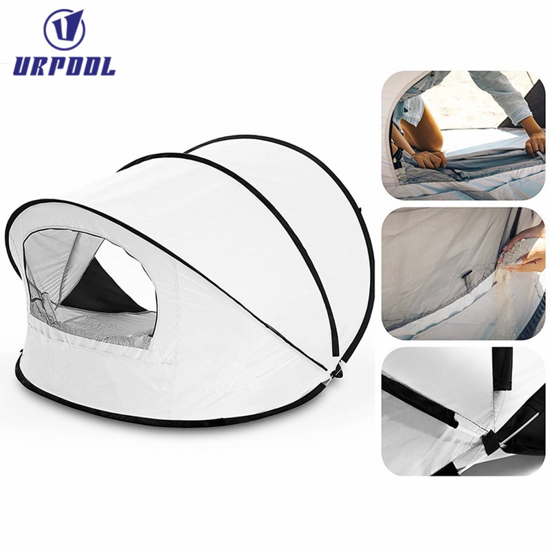 Pop up Tent Manufacturer - Outdoor Camping UV50+ Sun Shade Easy Pop up Beach Tent Sport Umbrella Instant Sun Shelter