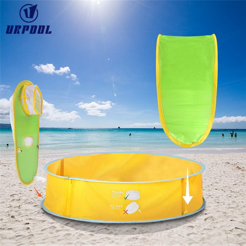 Kids Beach Tent Manufacturer - Portable Pop up with Mat UPF 50+ Ball Pit Play Tent Baby Beach Pool Tent UV Protection