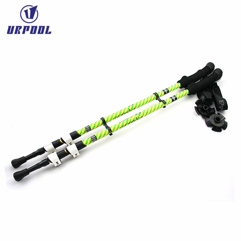 Carbon Fiber Trekking Pole Manufacturer - 2016 New Adjustable Telescopic Ultra-light 3 Section Alpenstock