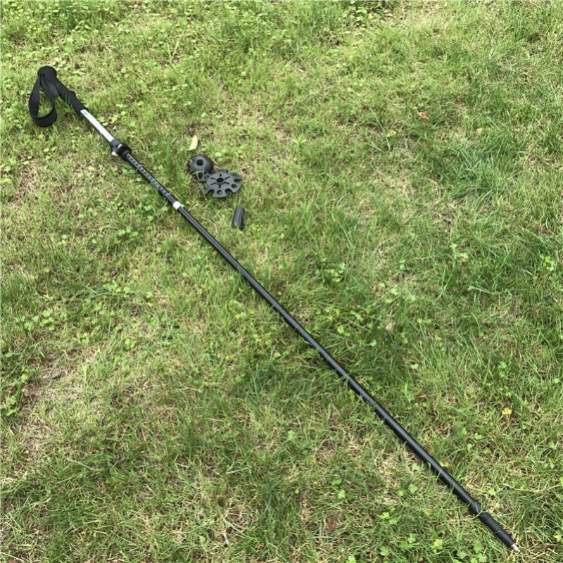 Carbon Fiber Trekking Poles Manufacturer - Folding 3-section Quick Lock EVA Grip 250 lb Capacity for Hiking