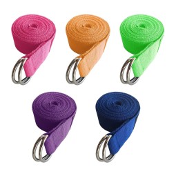 Yoga Belt Strap Manufacturer - 2024 New Premium Stretch Strong LOGO Custom Print ECO Friendly Natural Organic Polyester