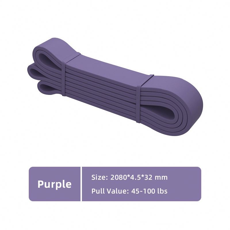 Yoga Resistance Band Manufacturer - Portable Latex for Home Exercise Flat Width Tension Band with Stretch Length