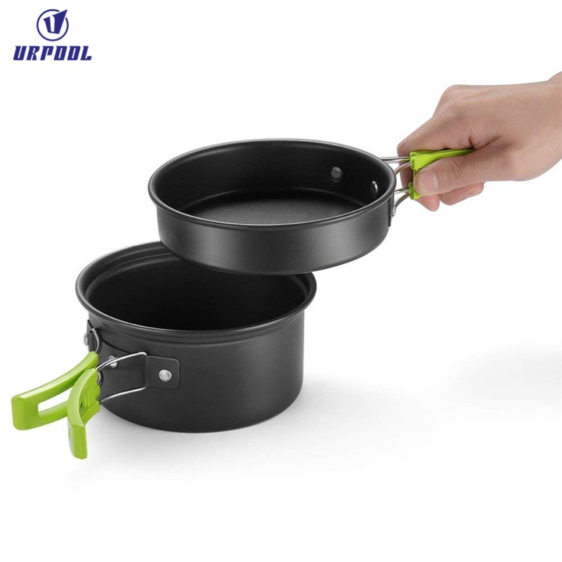 Camping Cookware Set Manufacturer - Aluminum Anodized Surface Induction Friendly Frying Pans for Cooking