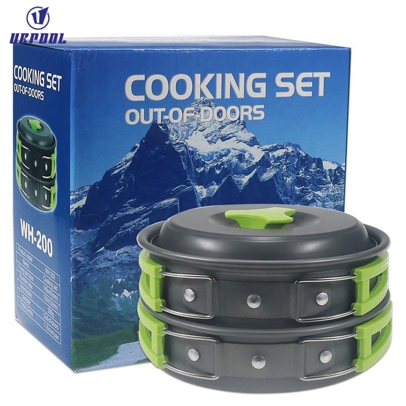Outdoor Cookset Manufacturer - Portable 10-Piece Anodized Folding for Hiking and Backpacking