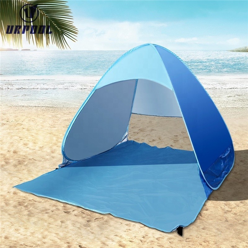 Pop up Beach Tent Manufacturer - Outdoor Automatic Instant Quick Cabana 90% UV Protection Sun Shelter Umbrella