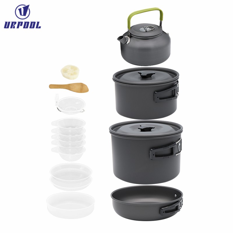 Outdoor Cooking Set Manufacturer - for Camping Picnics & BBQ Portable Roasting Pan Pot & Tableware Kit