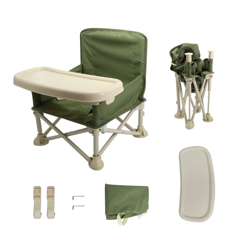 Portable Baby Chair Manufacturer - Foldable Iron Booster for 6-12 Month Babies Durable Outdoor Use