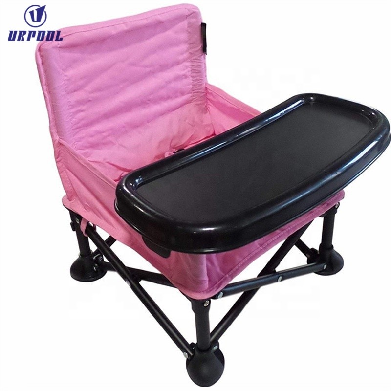 Travel Booster Seat Manufacturer - with Tray Baby Folding Portable Chair for Eating Camping