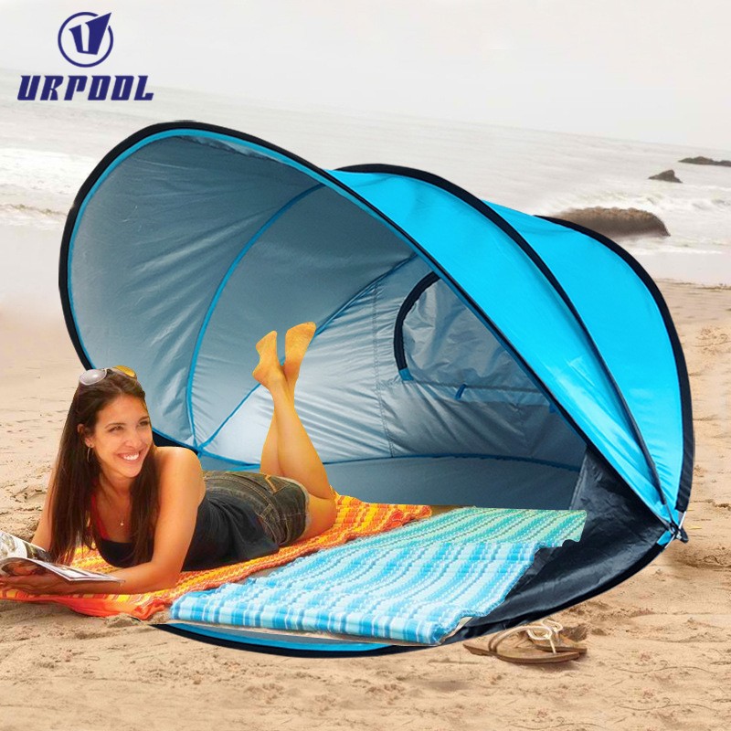 Automatic Pop-Up Beach Tent Manufacturer - 1-2 Persons Waterproof Polyester Sun Shelter for Summer Beach Vacations