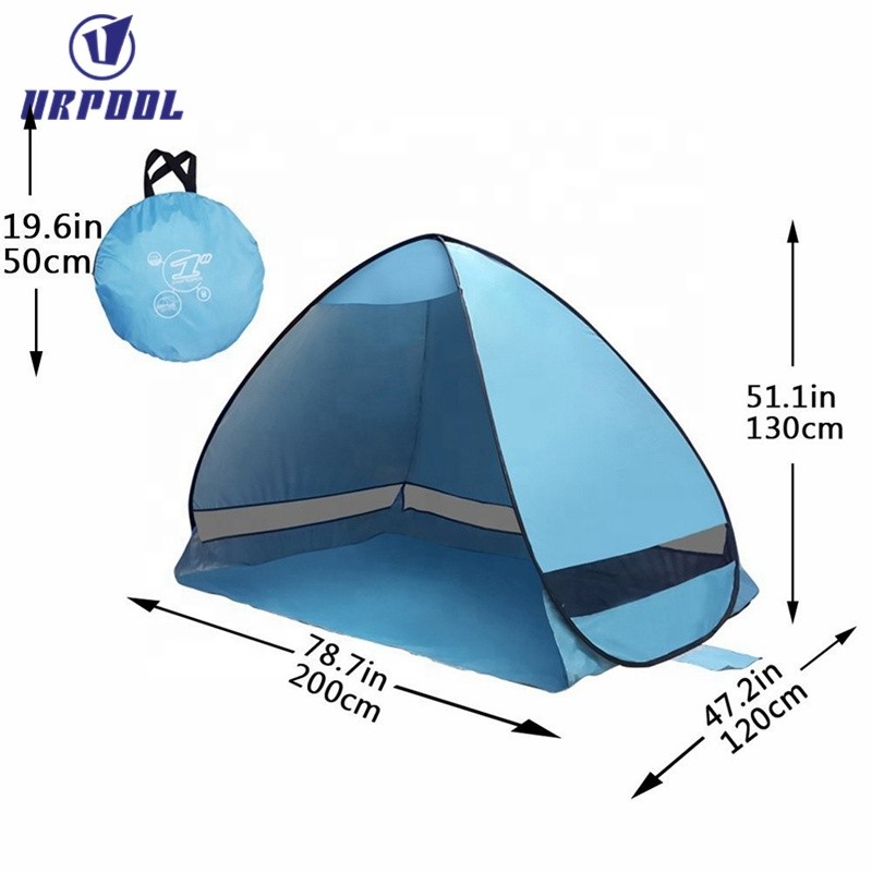 Pop up Beach Tent Manufacturer - Lightweight for Family with UV 50+ Camping Sun Shelter Cabana 2-3 Person