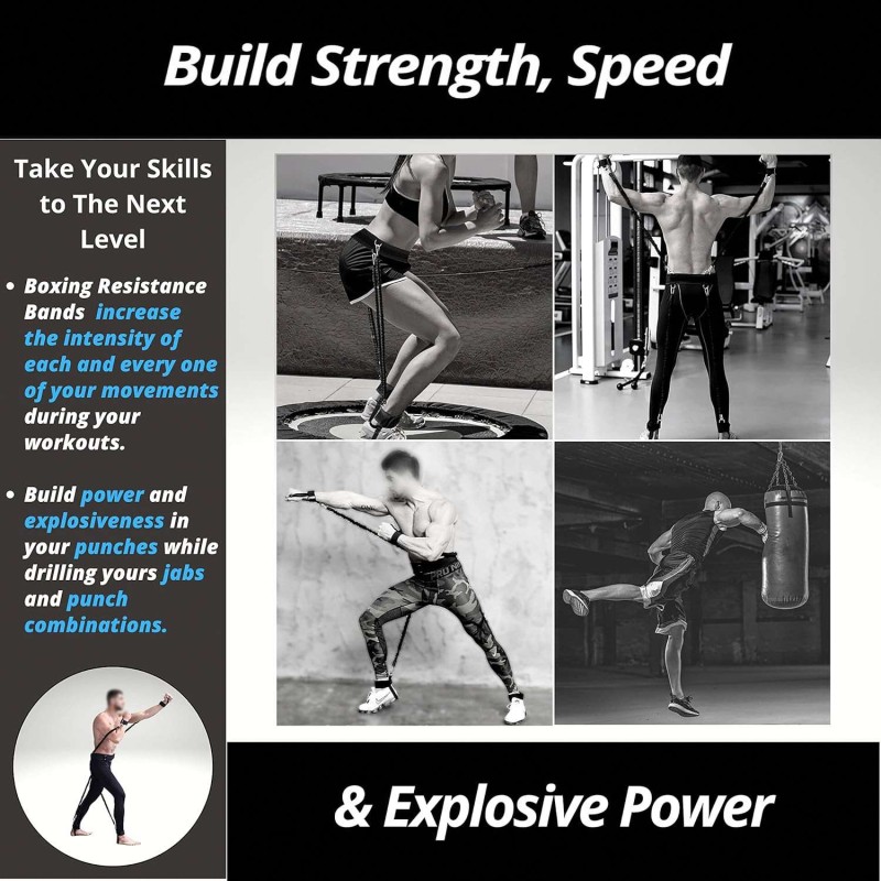 Power Exercise Sets Manufacturer - Custom Multi-Use Gym Equipment with Sleeved Resistance Bands for Boxing MMA