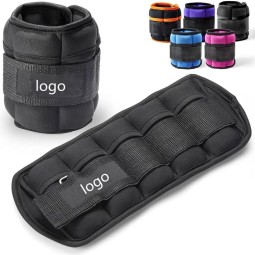 Ankle Weights Manufacturer - Fitness Weight Black Custom Logo Adjustable Arm Legs Sandbag Exercise