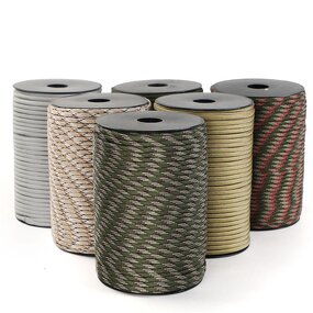 Nylon Paracord Rope Manufacturer - Durable 7 Core 100meters 4mm Portable Polyester for Climbing Touring Camping Umbrella