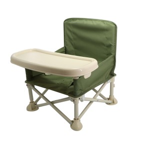 Travel Booster Seat Manufacturer - with Tray Baby Folding Portable Chair for Eating Camping