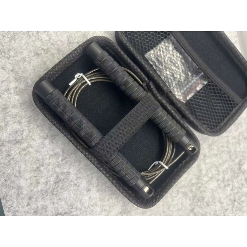 Speed Jump Rope Manufacturer - Training Aluminum Metal Handle Fitness Fast Adjustable Steel Wire Metal Skipping Rope