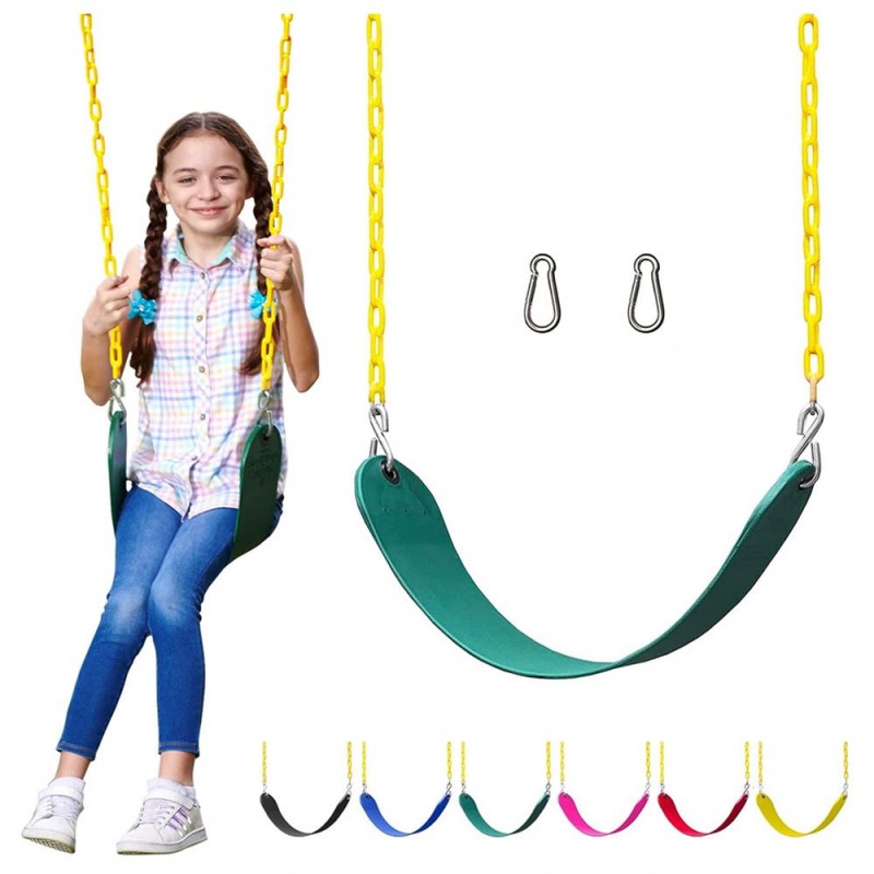 Swing Set Accessories Manufacturer - Children Backyard Playground with Snap Hooks and Hanging Straps for Kids