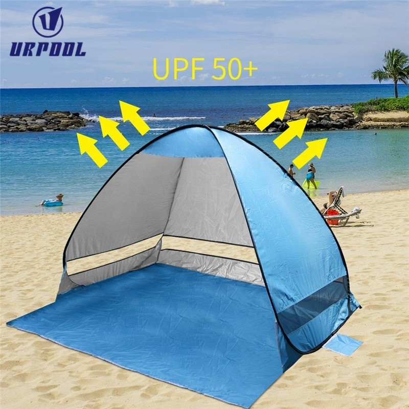 Pop up Beach Tent Manufacturer - Lightweight for Family with UV 50+ Camping Sun Shelter Cabana 2-3 Person