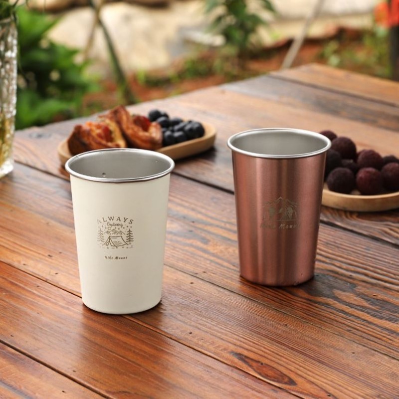 Camping Mug Manufacturer - 2025 Hot Stainless Steel Portable Cup 350ML for Beer Tea Coffee