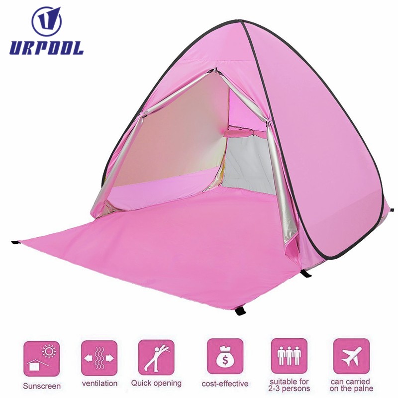 Camping Tents Manufacturer - Beach Tents Sun Shelter with Window Quick Automatic Opening Foldable for Outdoor