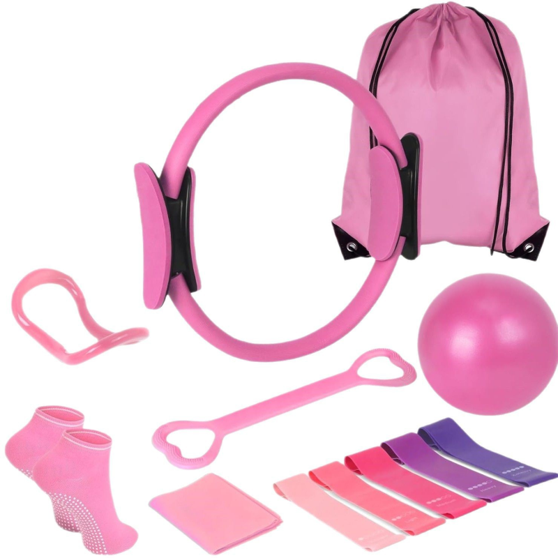 Home Exercise Set Manufacturer - 13-Piece for Yoga Pilates EVA Circle Novice Ring Accessories with Bag