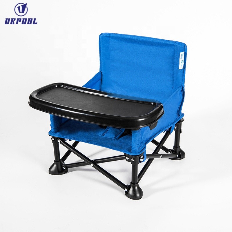 Travel Booster Seat Manufacturer - with Tray Baby Folding Portable Chair for Eating Camping