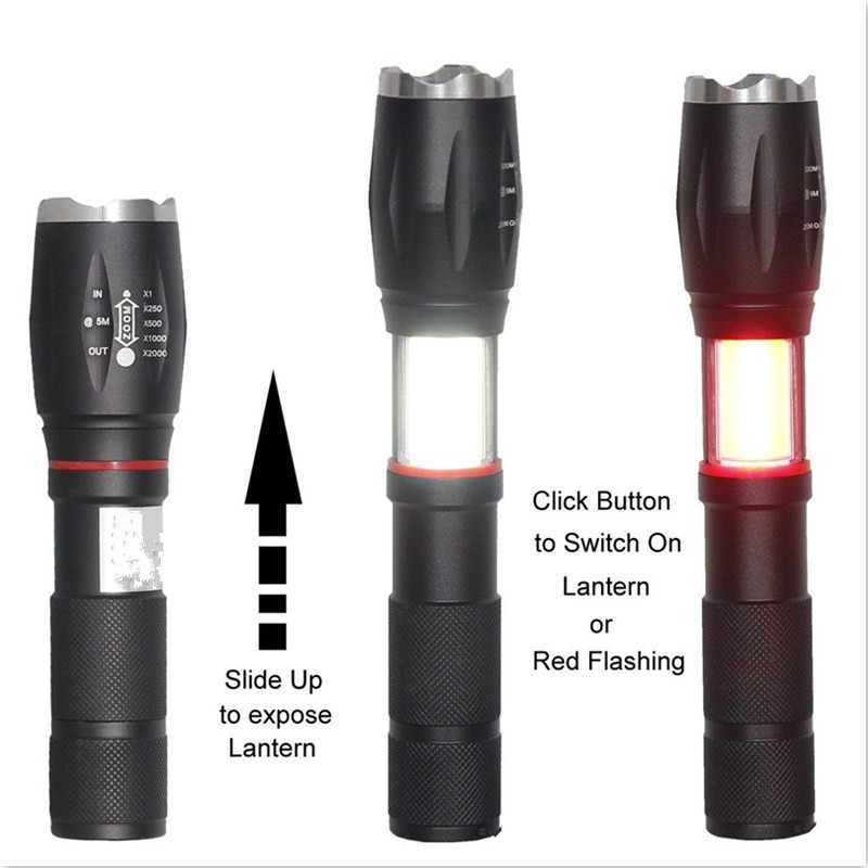 LED Flashlight Manufacturer - Super Bright Zoomable with 5 Modes Rechargeable Tactical for Emergency