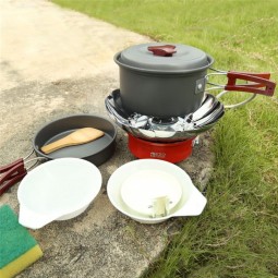 Outdoor Cookware Set Manufacturer - Ultra-light Copper for India 4-6 Persons Non-stick Pots Pans