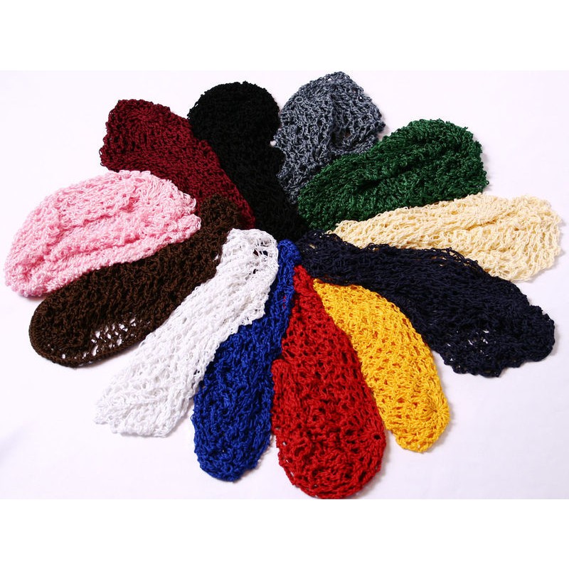 Mesh Crochet Hair Net Manufacturer - Rayon Knit Snood Hat Women Curly Hair Wrap Head Cover Sleeping Cap
