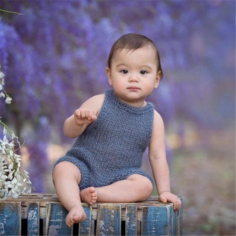 Newborn Photography Props Manufacturer - Romper Boy Girl Photo Shoot Outfits Infant Knitted Clothes