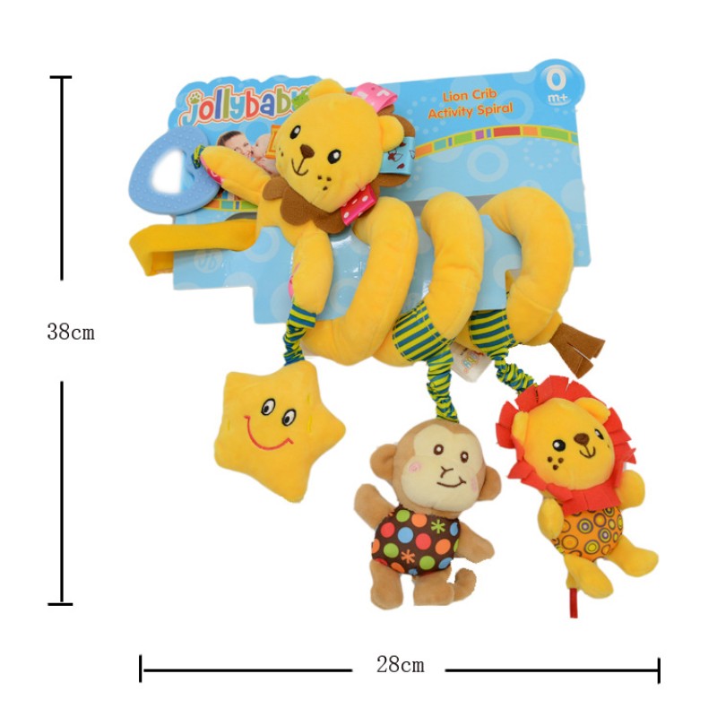 Baby Pram Ornament Manufacturer - Plush Elephant Spiral Toys for Car Seat Stroller Bar Bassinet Mobile