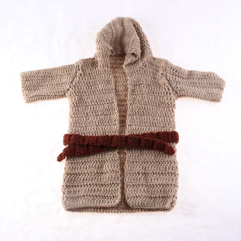 Baby Yoda Photo Prop Manufacturer - Crochet Cardigan Sweater Hat Paw Knit Handmade Costume for Infant Boy Girl Twins