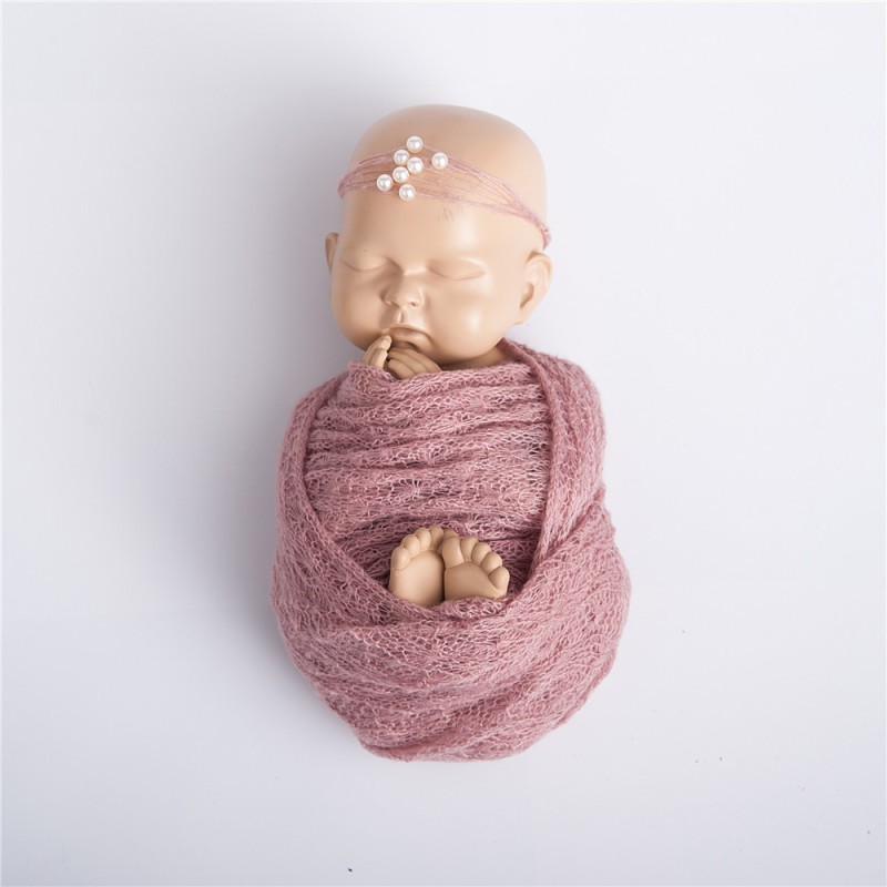 Mohair Photography Wrap Manufacturer - Soft Newborn with Headband for Baby Photo Props