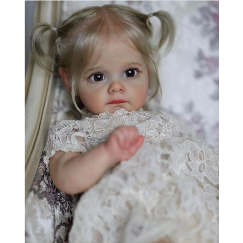 Reborn Baby Doll Manufacturer - 60cm Realistic Girl Handmade Open Eyes Advanced Painted Gift Set for Kids